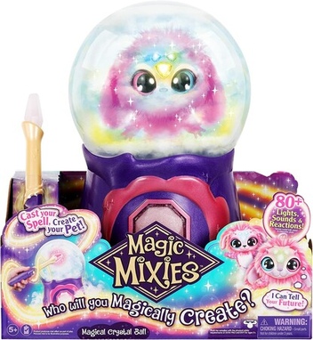 Интерактивный волшебный хрустальный шар с розовой плюшевой игрушкой Magic Mixies Magical Misting Crystal Ball